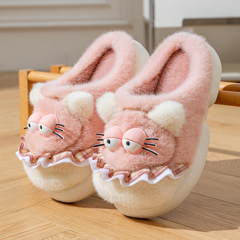 Cartoon Plush House Slippers
