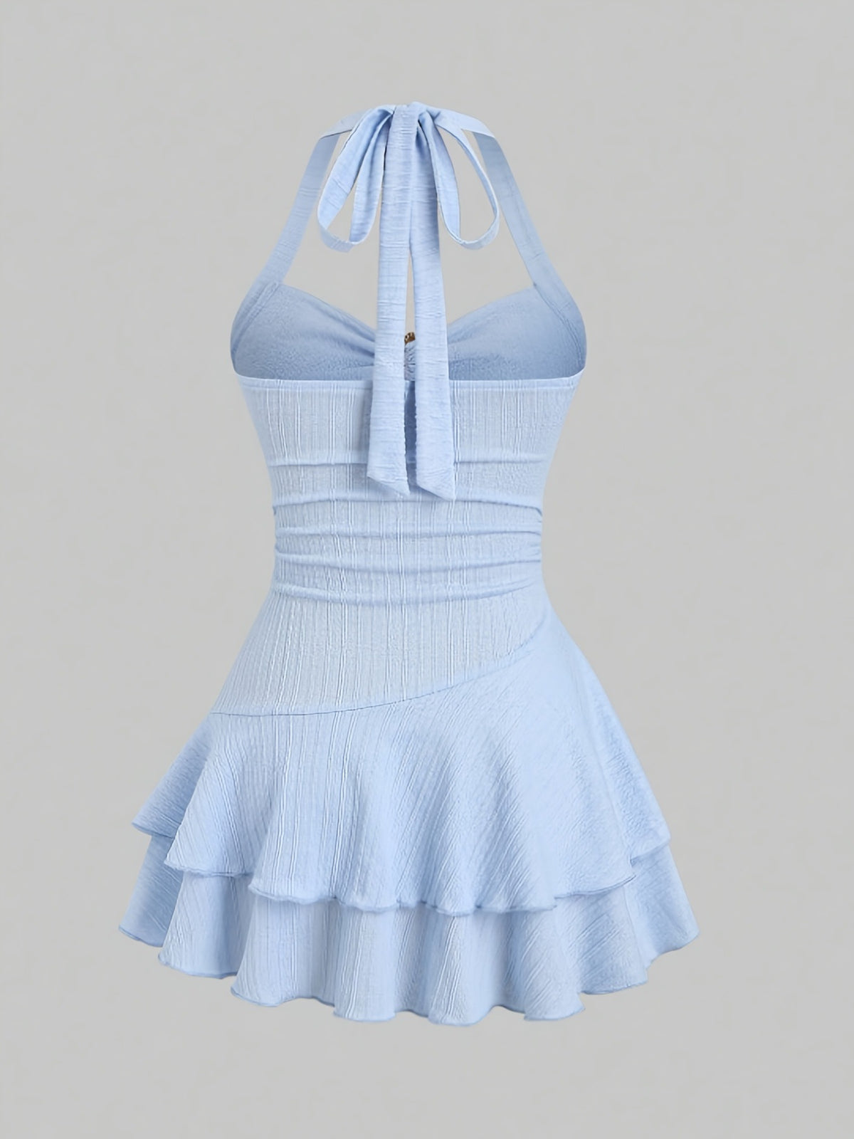 Women's Halter Neck Starfish Knitted Mini Dress