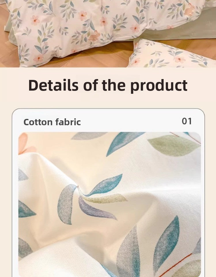 Pure Cotton Floral Bedding Set
