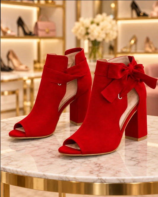 Women's Mesh Block Heel Sandals with Ankle Strap