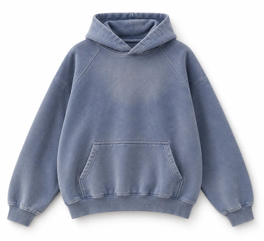 Men's Retro Fleece-Lined Hoodie and Sweatpants Set