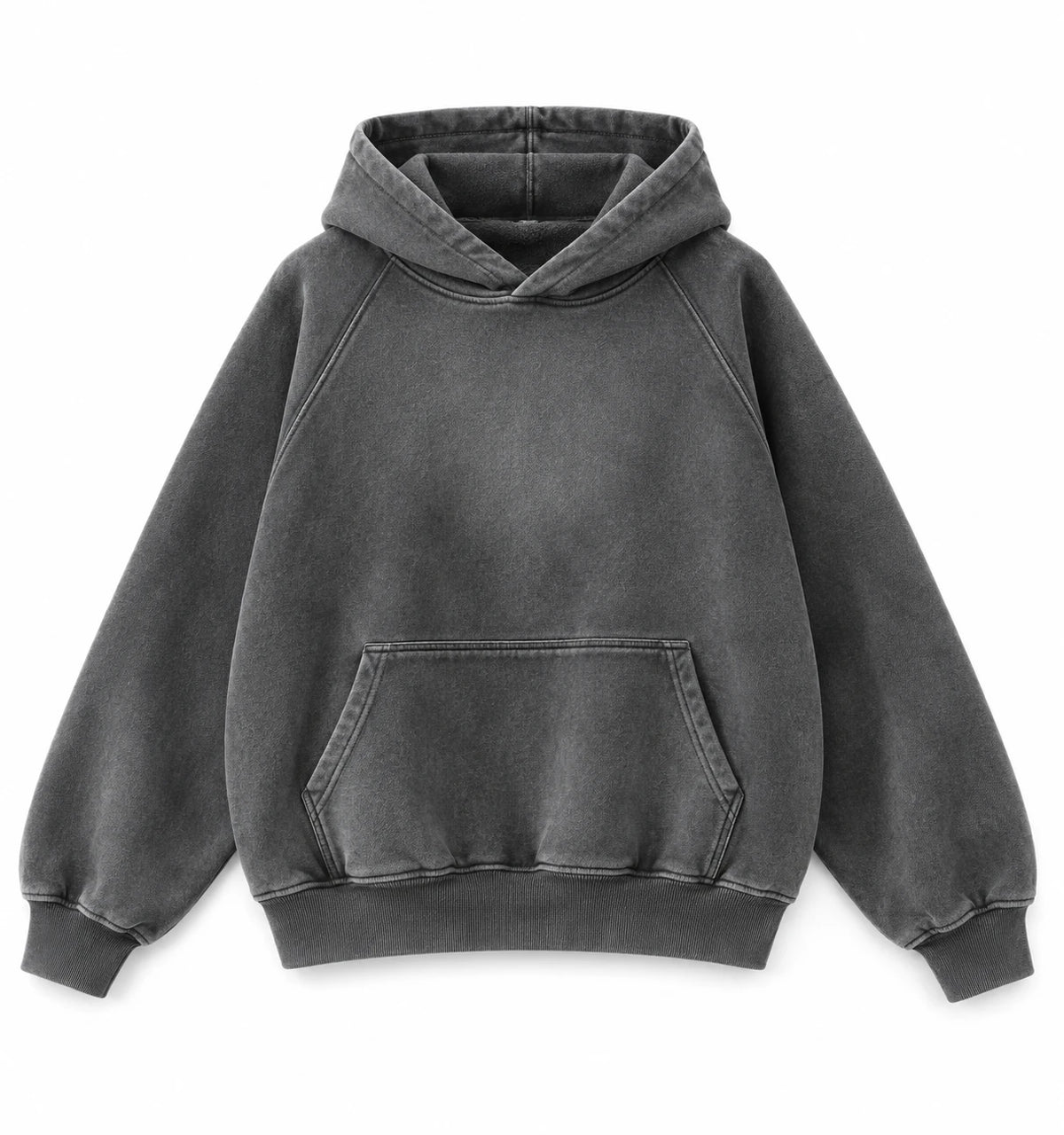 Men's Retro Fleece-Lined Hoodie and Sweatpants Set