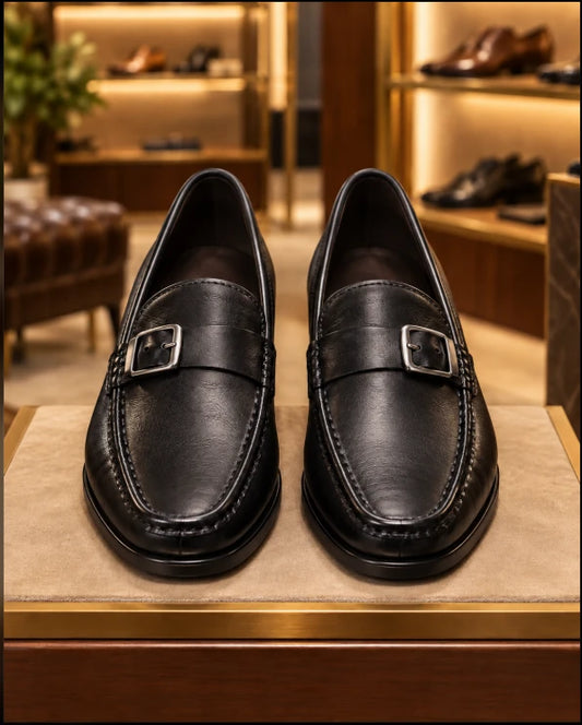 Men's Cowhide Slip-On Loafers