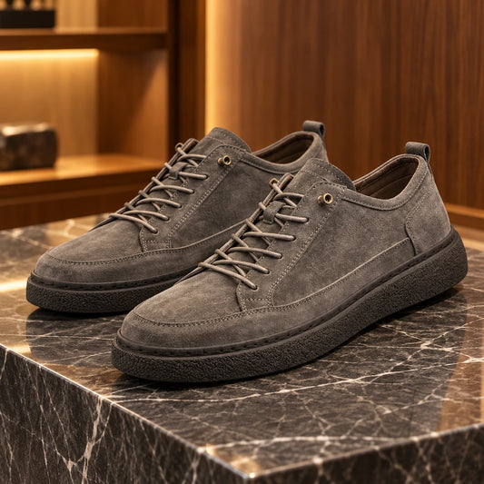 Men's Breathable Slip-On Leather Casual Shoes