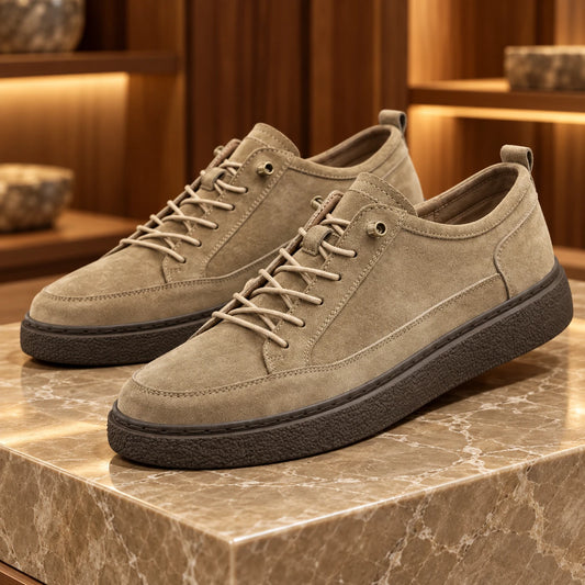Men's Breathable Slip-On Leather Casual Shoes
