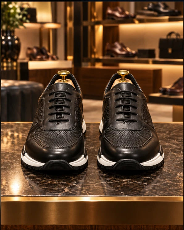 Men's Breathable Business Casual Leather Shoes