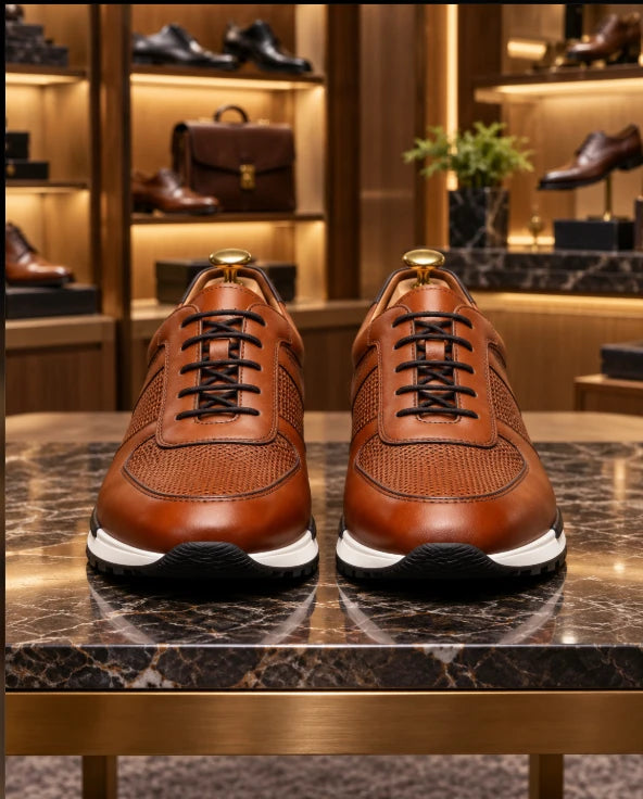 Men's Breathable Business Casual Leather Shoes