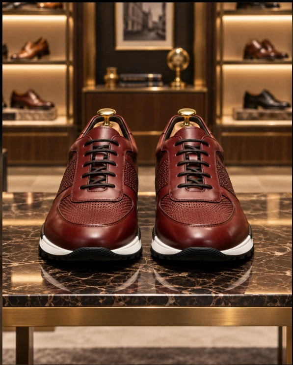 Men's Breathable Business Casual Leather Shoes