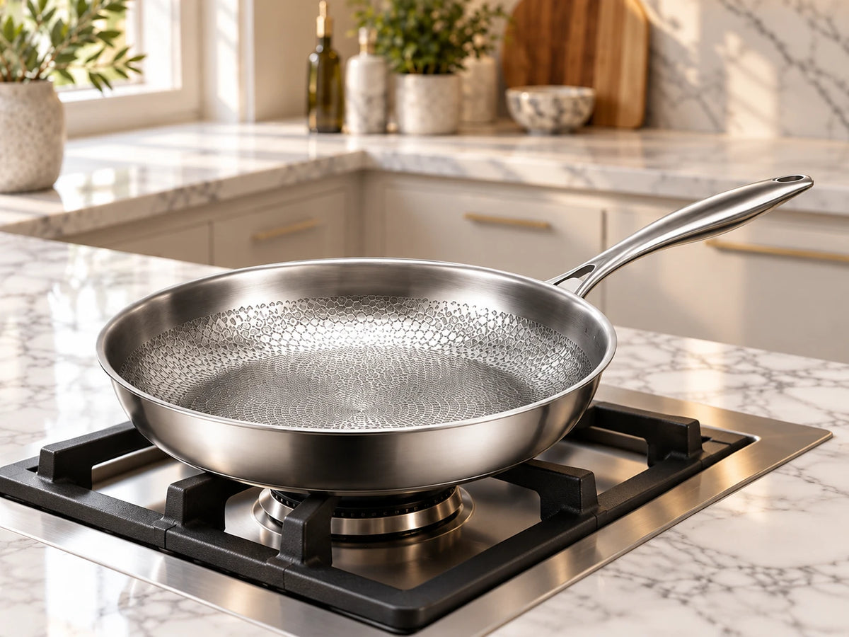 Pure Titanium Hammered Frying Pan